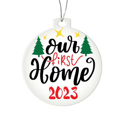 Our First Home Acrylic Keepsake Ornament