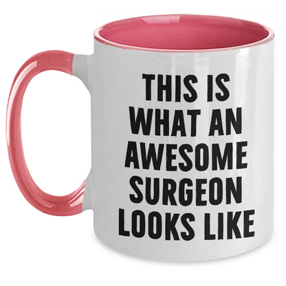 Funny Surgeon Gifts from Men to Awesome Surgeon on Father's Day - Two Tone Coffee Mug - Main