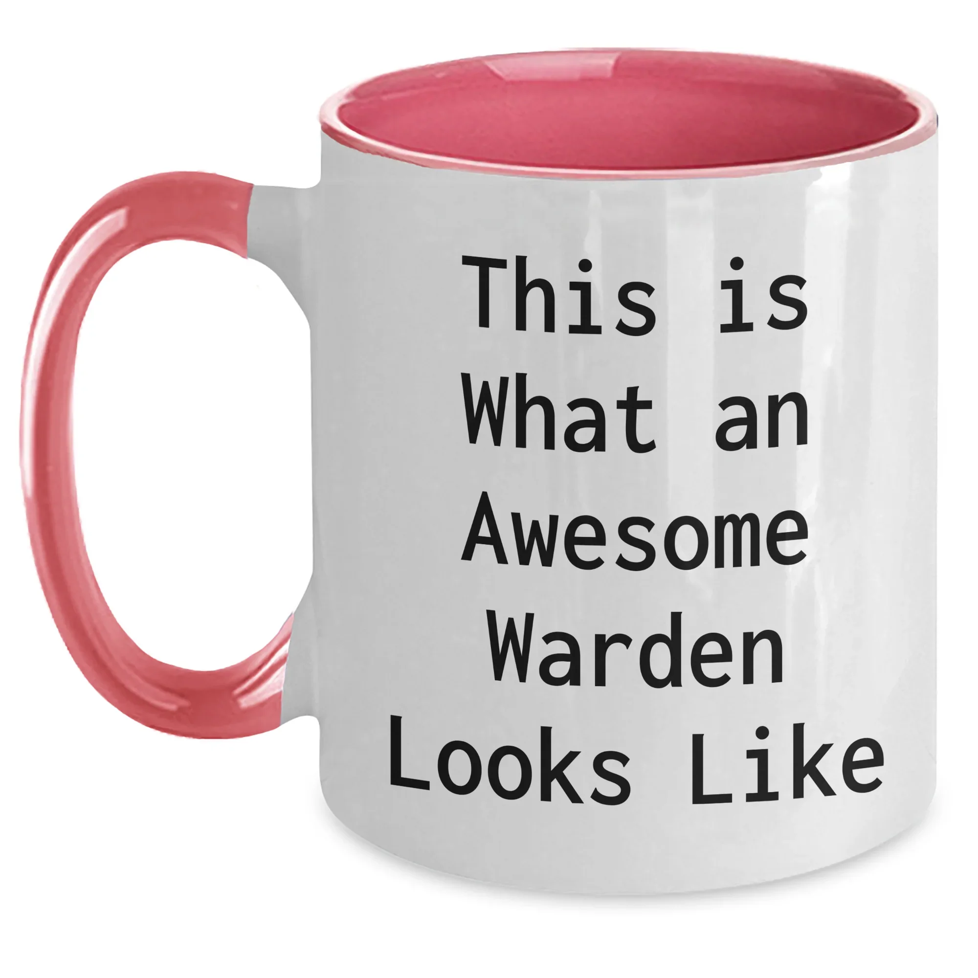 Funny Warden Gifts from Men - This Is What An Awesome Warden Looks Like Two Tone Coffee Mug for Father's Day Unique Gifts