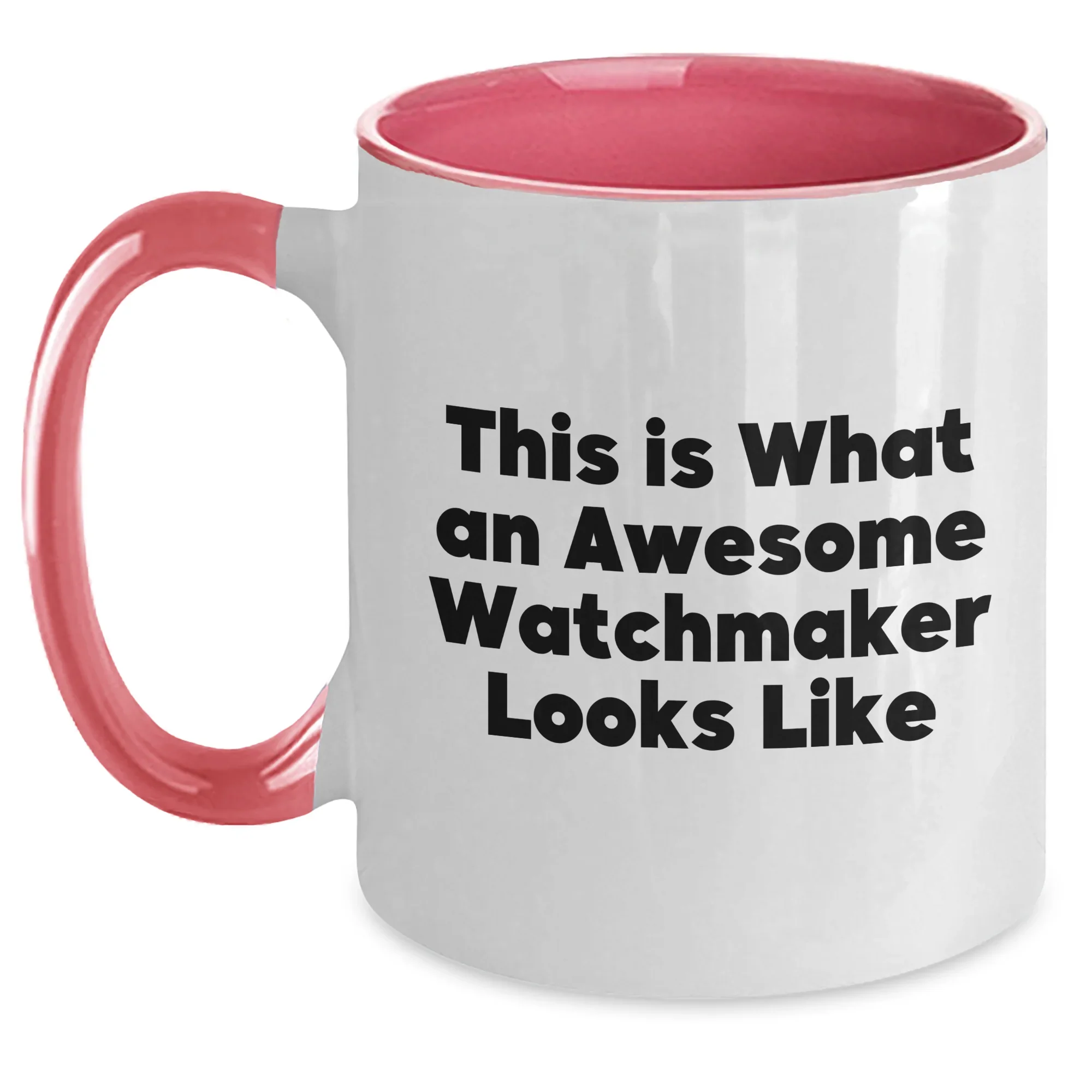 Funny Watchmaker Gifts from Men, Unique Two Tone Coffee Mug for Watchmaker, This Is What An Awesome Watchmaker Looks Like, Father's Day Unique Gifts