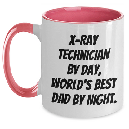 X-Ray Technician Gifts, Funny Quote, Two Tone Coffee Mug for Graduation - Gifts from Mom to X-Ray Technician, Unique and Humorous - Main