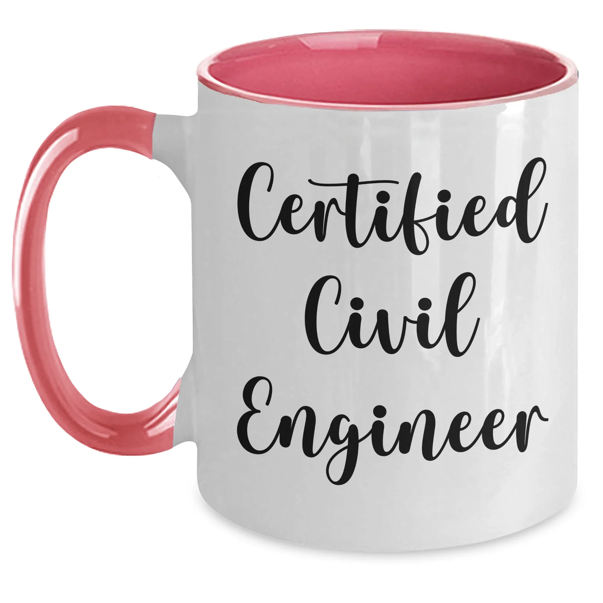 Civil Engineer Gifts, Funny Two Tone Coffee Mug, Father's Day Unique Gifts from Men to Civil Engineer Friends and Family