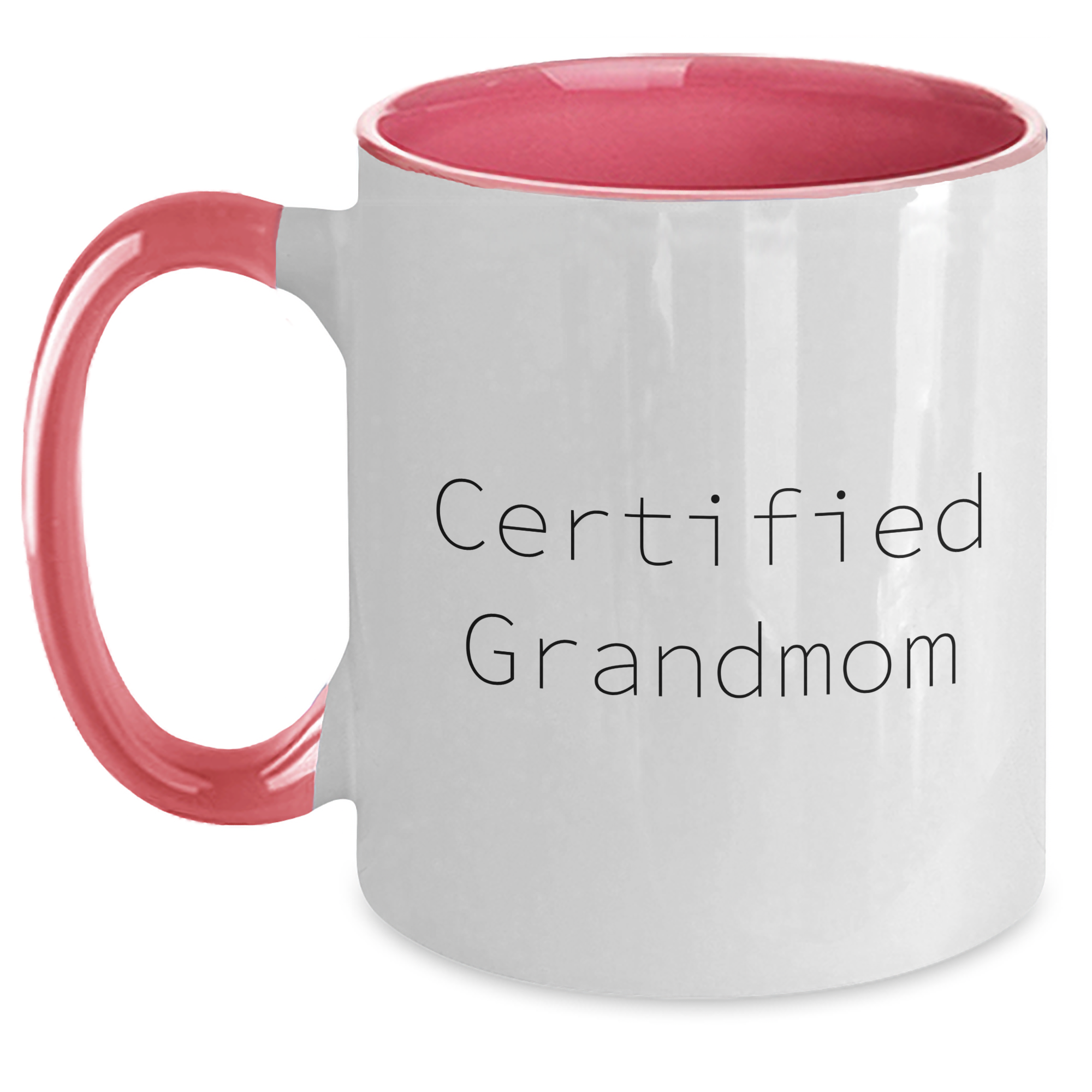 Funny Gifts from Grandmoms to Men - 'Certified Grandmom' Two Tone Coffee Mugs for Father's Day, Grandmom Gifts, and More