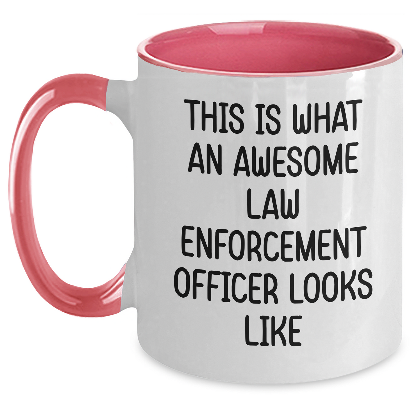 Funny Law Enforcement Officer Gifts, This Is What An Awesome Law Enforcement Officer Looks Like, Two Tone Coffee Mug for Father's Day - Gifts from Family - Gifts for Law Enforcement Officer - Main