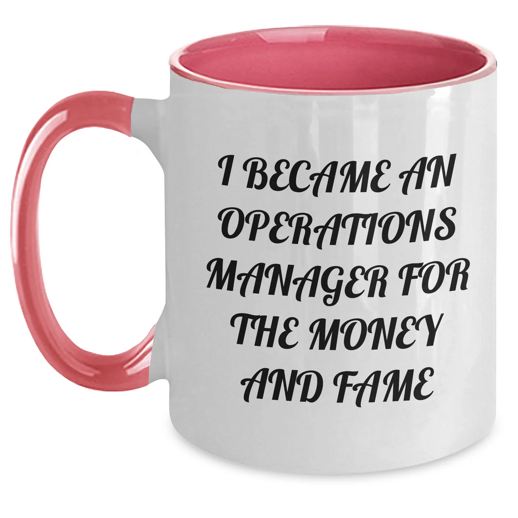 Operations Manager Humor Gifts from Men to Operations Manager Two Tone Coffee Mugs Funny Quotes Graduation Unique Gifts