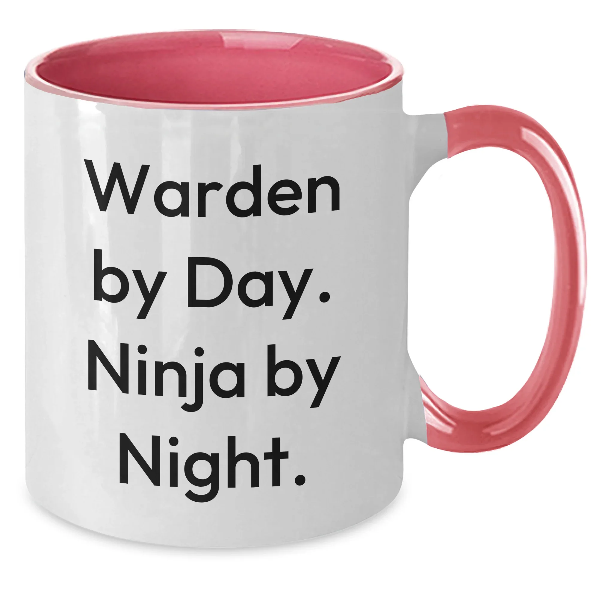 Warden Warden Gifts for Men - Funny Quote Two Tone Coffee Mug, Gift from Friends, Unique Graduation Gifts