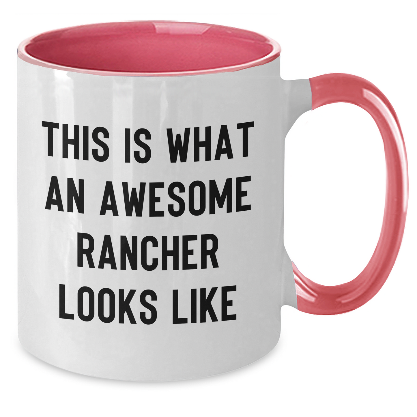 Funny Rancher Gifts from Men, Gift Ideas for Awesome Ranchers on Father's Day, Two Tone Coffee Mug - Additional