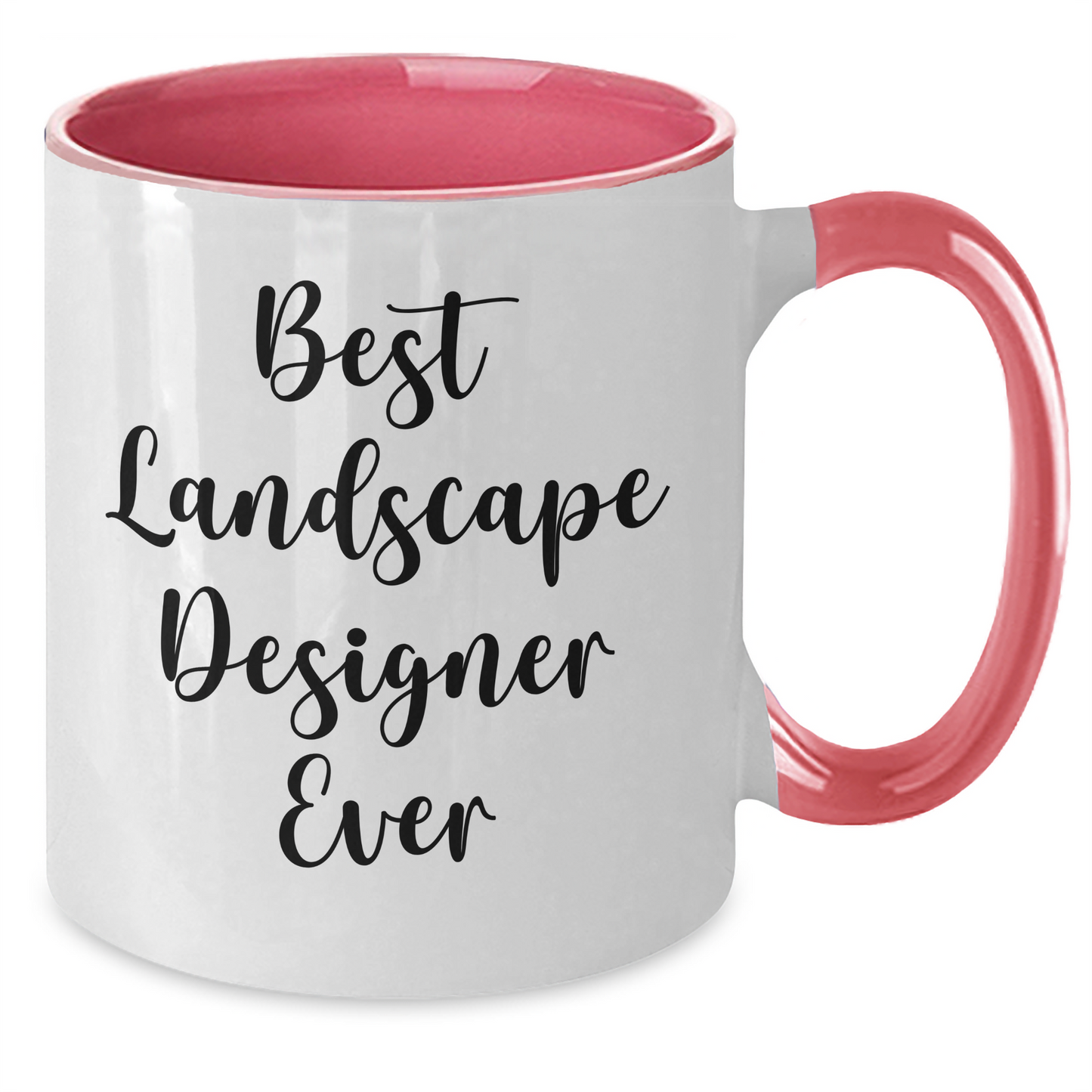 Funny Landscape Designer Gifts from Mom, Beautiful Two Tone Coffee Mugs for Best Landscape Designer Ever on Mother's Day with Quotes - Additional