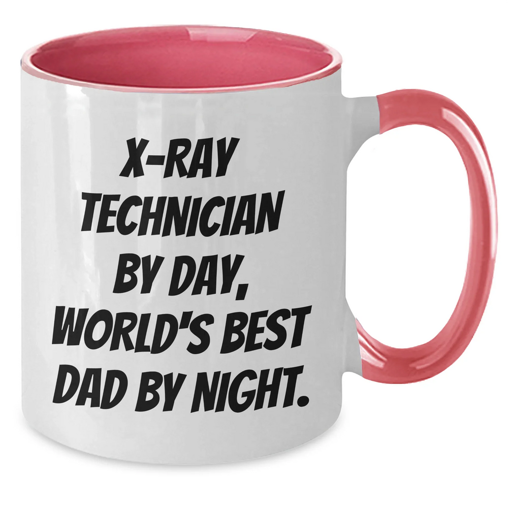 X-Ray Technician Gifts, Funny Quote, Two Tone Coffee Mug for Graduation - Gifts from Mom to X-Ray Technician, Unique and Humorous