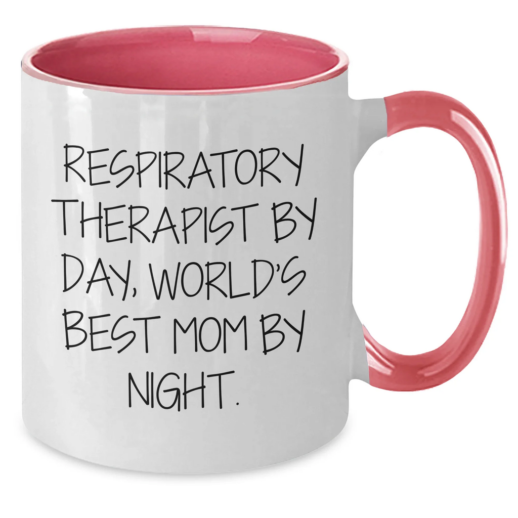 Respiratory Therapist Gifts, Funny Quote Coffee Mug, Gifts from Family for Respiratory Therapist By Day, Father's Day Unique Gifts, Two Tone Mug, 11oz Ceramic, Microwave & Dishwasher Safe