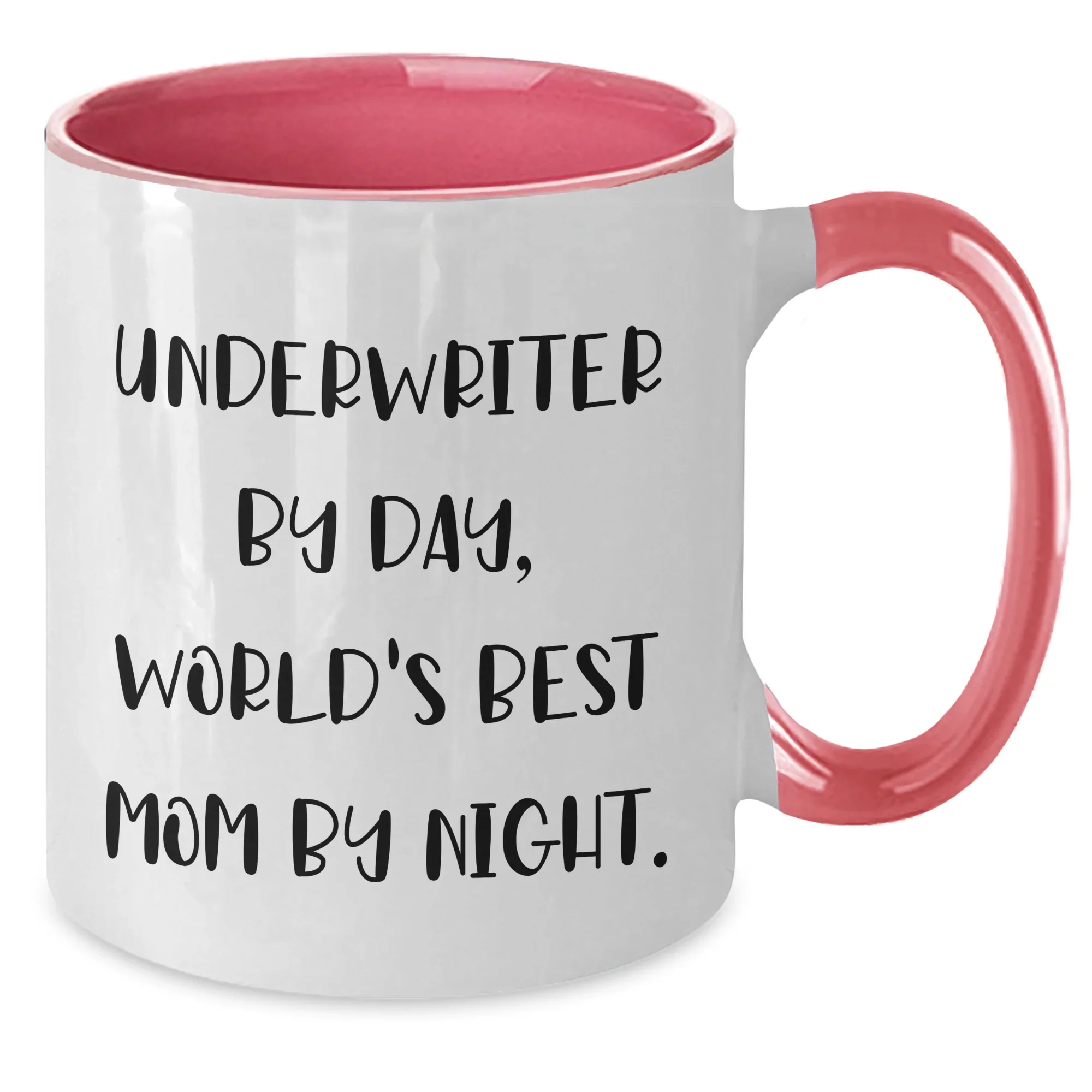 Underwriter Humor Two Tone Coffee Mug, Funny Gifts from Men, Unique Father's Day Unique Gifts for Underwriter