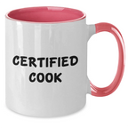 Funny Cooking Quotes, Gifts from Family to Cook, Unique Two Tone Coffee Mug for Men on Father's Day