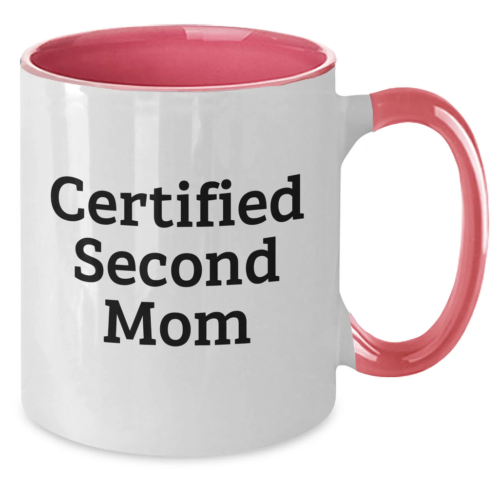 Funny Second Mom Gifts from Men to Second Mom - Two Tone Coffee Mug for Father's Day