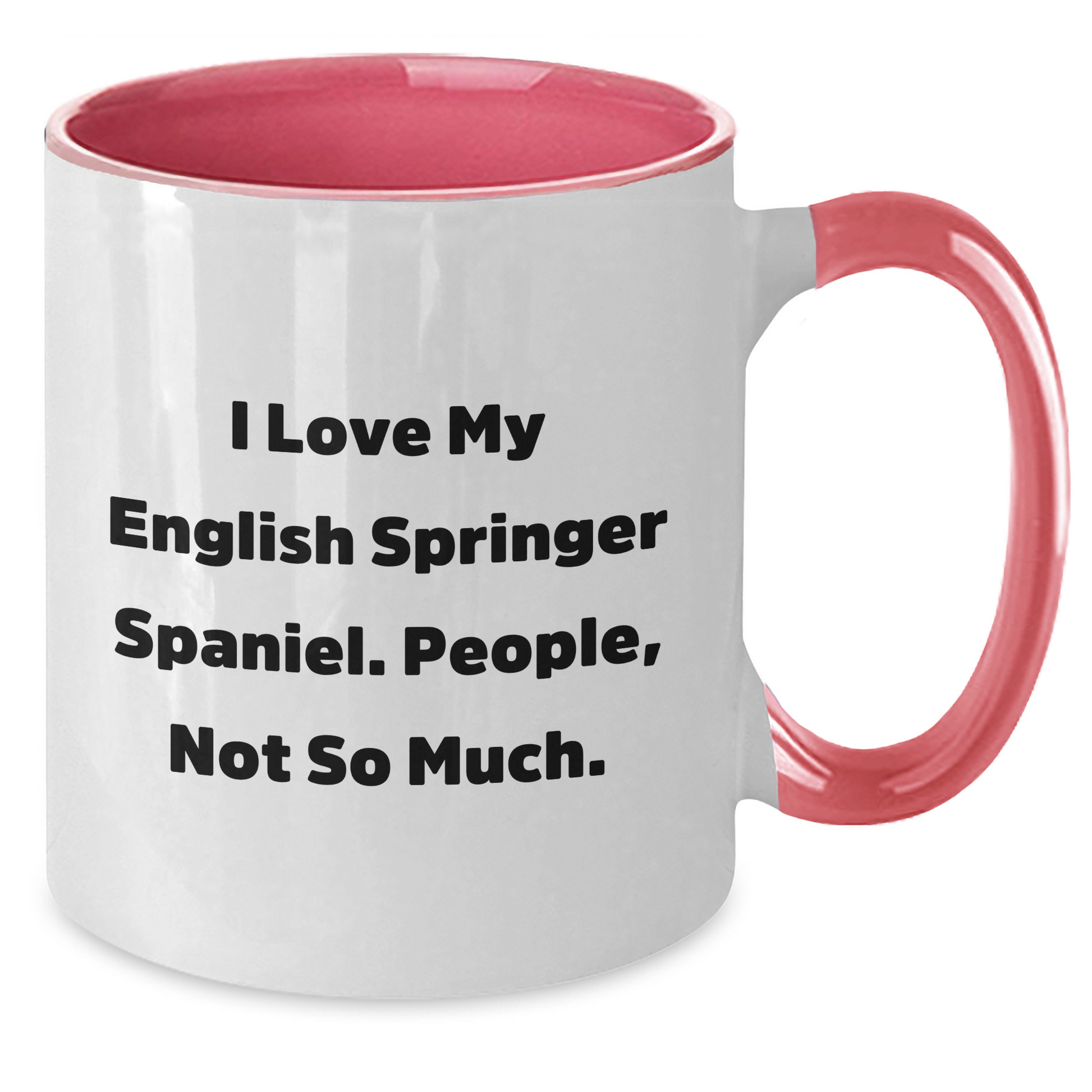 English Springer Spaniel Dog Lovers Funny Gifts from Friends for Father's Day Unique Two Tone Coffee Mugs - Additional