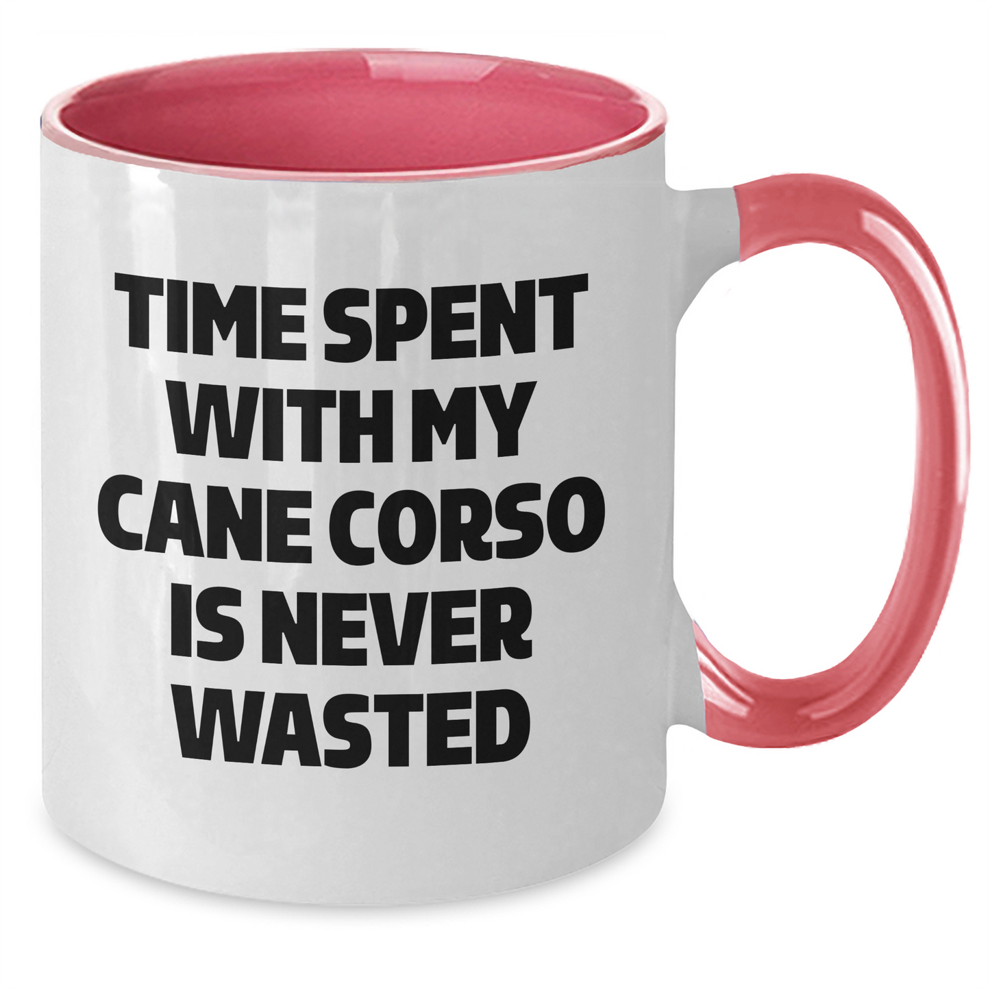 Cute Cane Corso Dog Lover's Two Tone Coffee Mug, Gifts from Men, Father's Day Unique Gifts for Cane Corso Dog Enthusiasts, Funny Quote - Additional