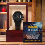 Son - Happy Halloween I Will Always Love You Black Chronograph Watch