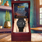 Son - Happy Halloween I Will Always Love You Black Chronograph Watch