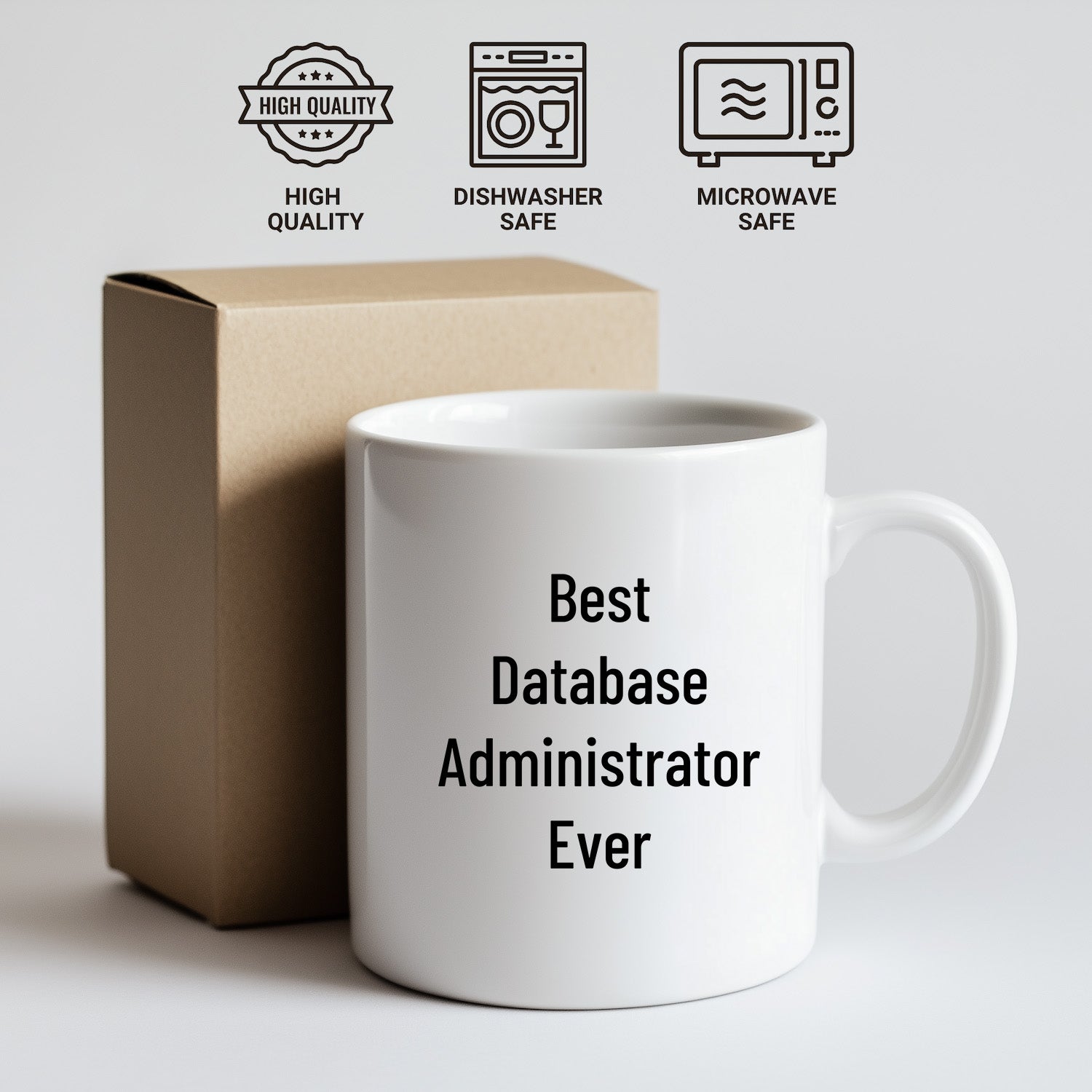 Funny Database Administrator Gifts for Men, Women, Friends, Coworkers - Best White Coffee Mug for Graduation - Mallard Moon Gift Shop