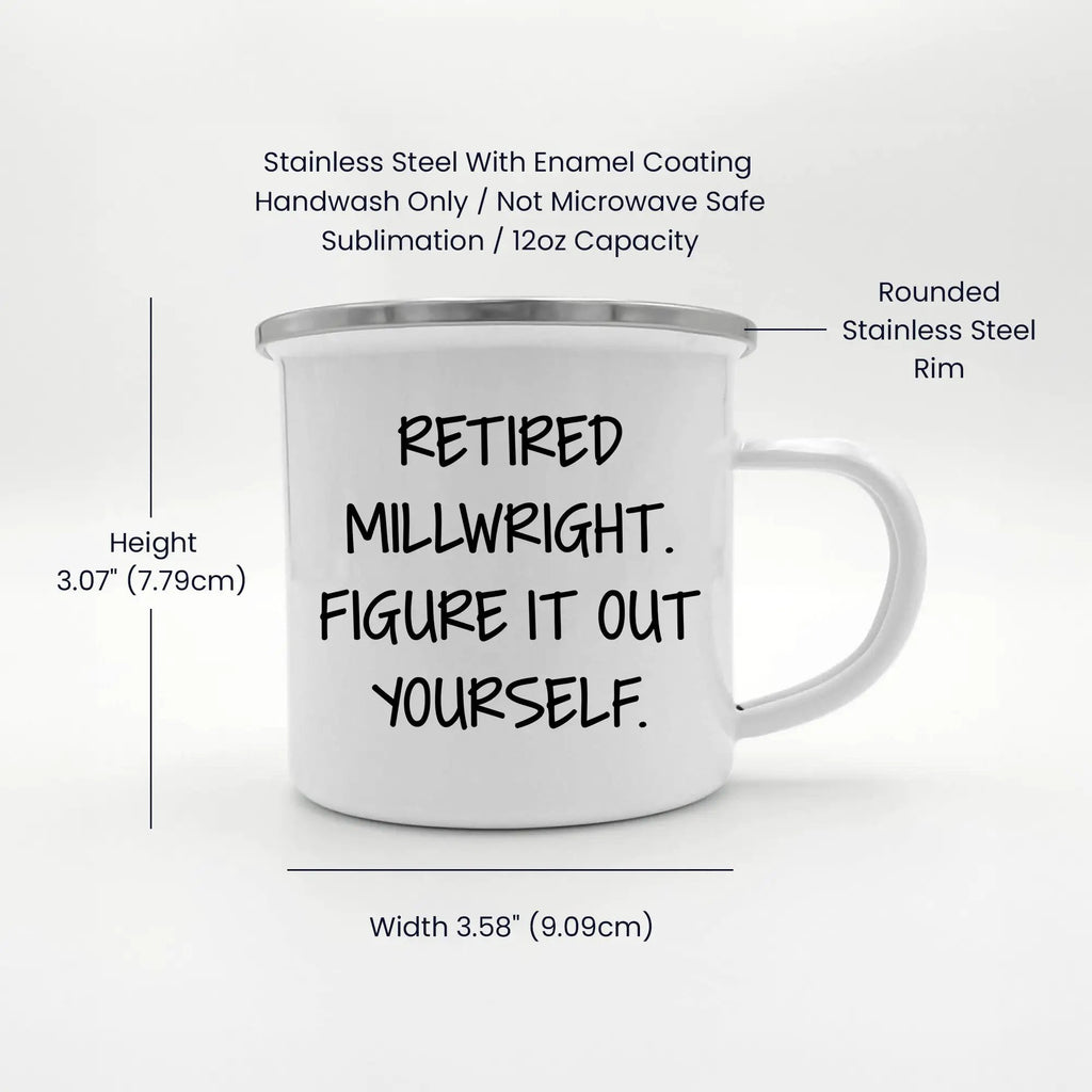 Millwright Camping Mug Figure It Out Yourself Graduation Gift