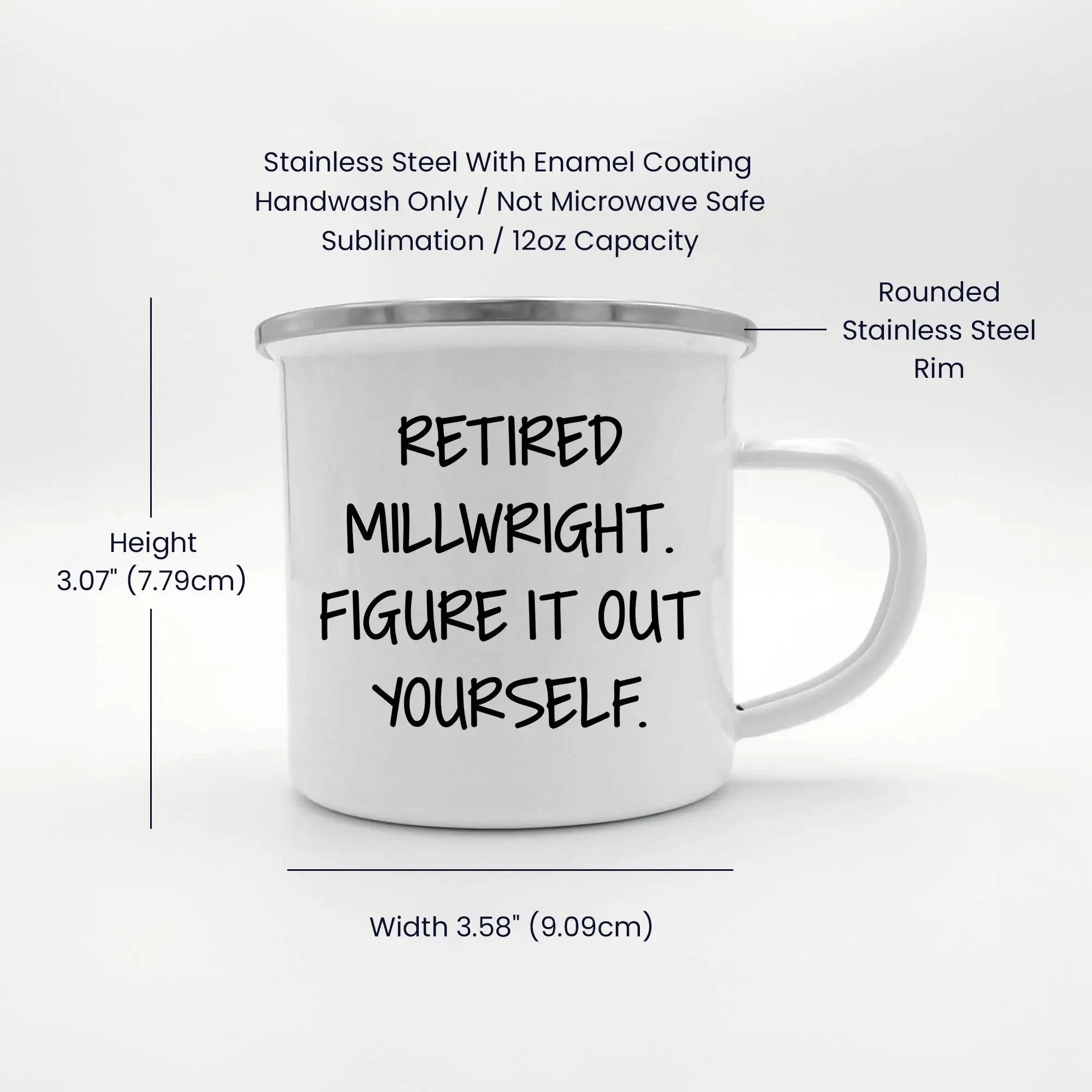 Millwright Camping Mug Figure It Out Yourself Graduation Gift