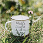 Amazing Worlds Greatest Substitute Teacher Camping Mug Stainless Steel Keeps Hot
