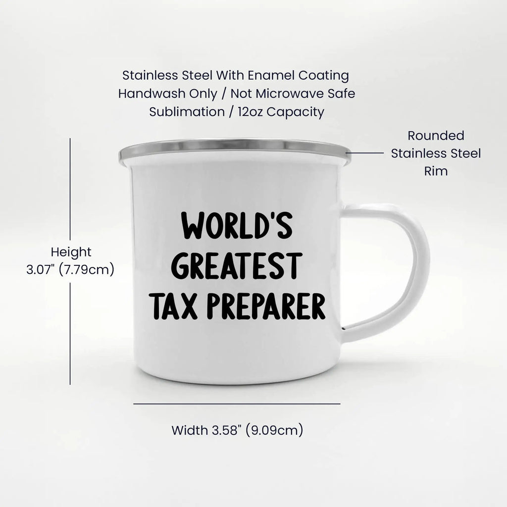 Tax Preparer World's Greatest Camping Mug Graduation Gift