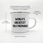 Tax Preparer World's Greatest Camping Mug Graduation Gift