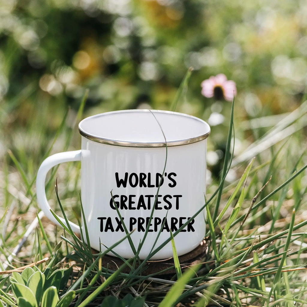 Tax Preparer World's Greatest Camping Mug Graduation Gift