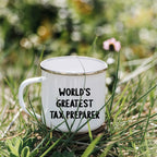 Tax Preparer World's Greatest Camping Mug Graduation Gift
