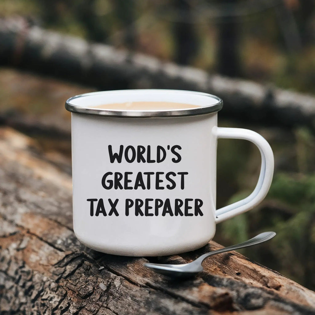 Tax Preparer World's Greatest Camping Mug Graduation Gift