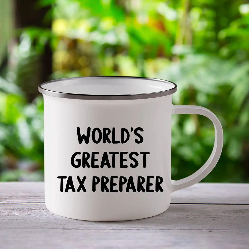 Tax Preparer World's Greatest Camping Mug Graduation Gift