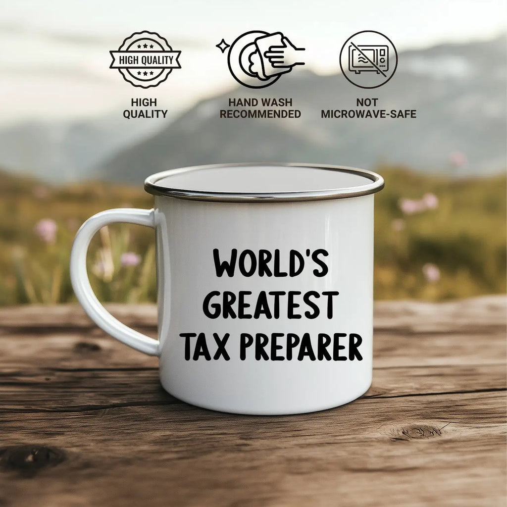 Tax Preparer World's Greatest Camping Mug Graduation Gift