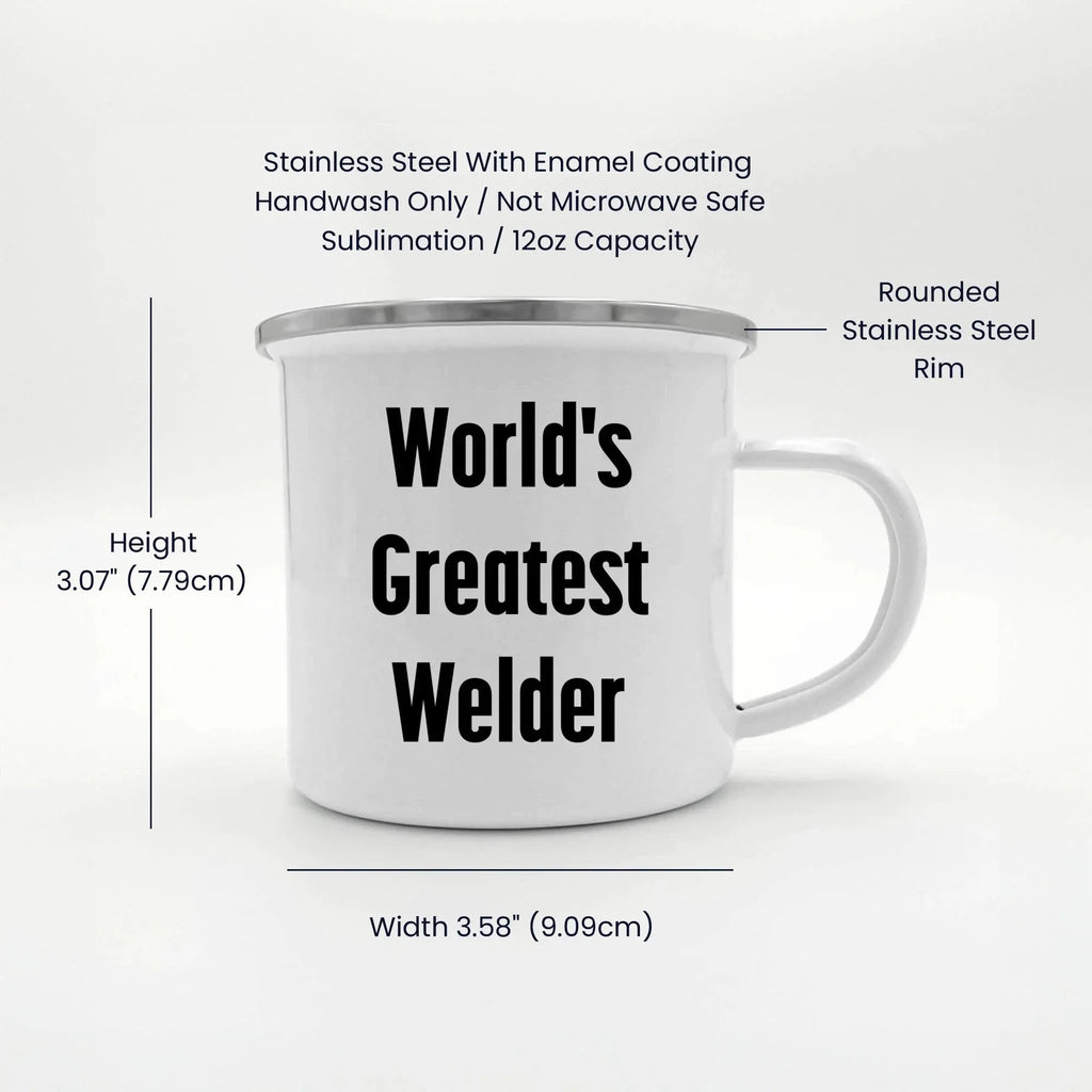 Epic Welder Camping Mug With Permanent Quote World's Greatest Welder