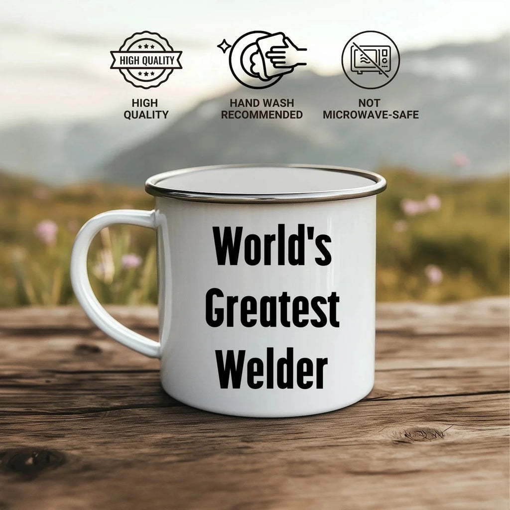 Epic Welder Camping Mug With Permanent Quote World's Greatest Welder