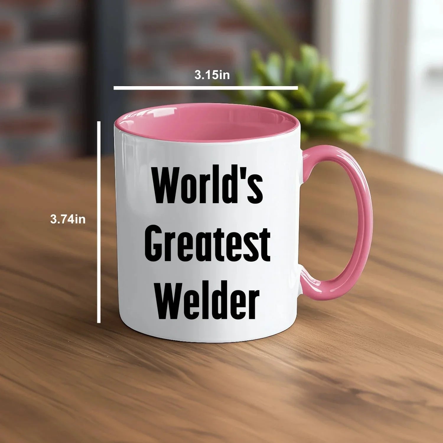 Bold Two Tone Coffee Mug With World's Greatest Welder Quote Gift