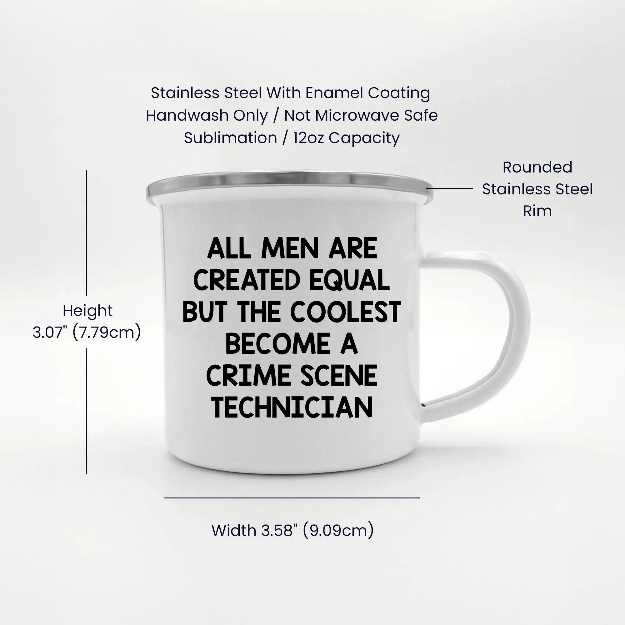 Crime Scene Technician Camping Mug The Coolest Grad Gift