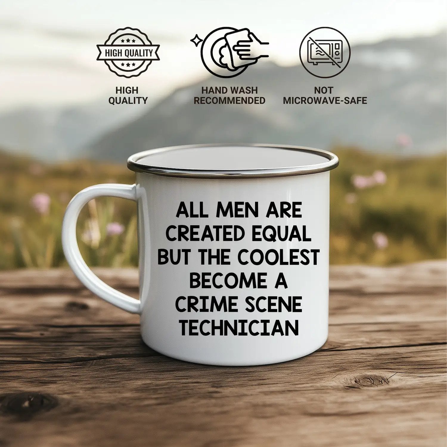 Crime Scene Technician Camping Mug The Coolest Grad Gift