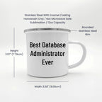 Funny Gifts from Friends to Best Database Administrator Ever, 'I'm Not a Morning Person', Camping Mug for Graduation Unique Gifts