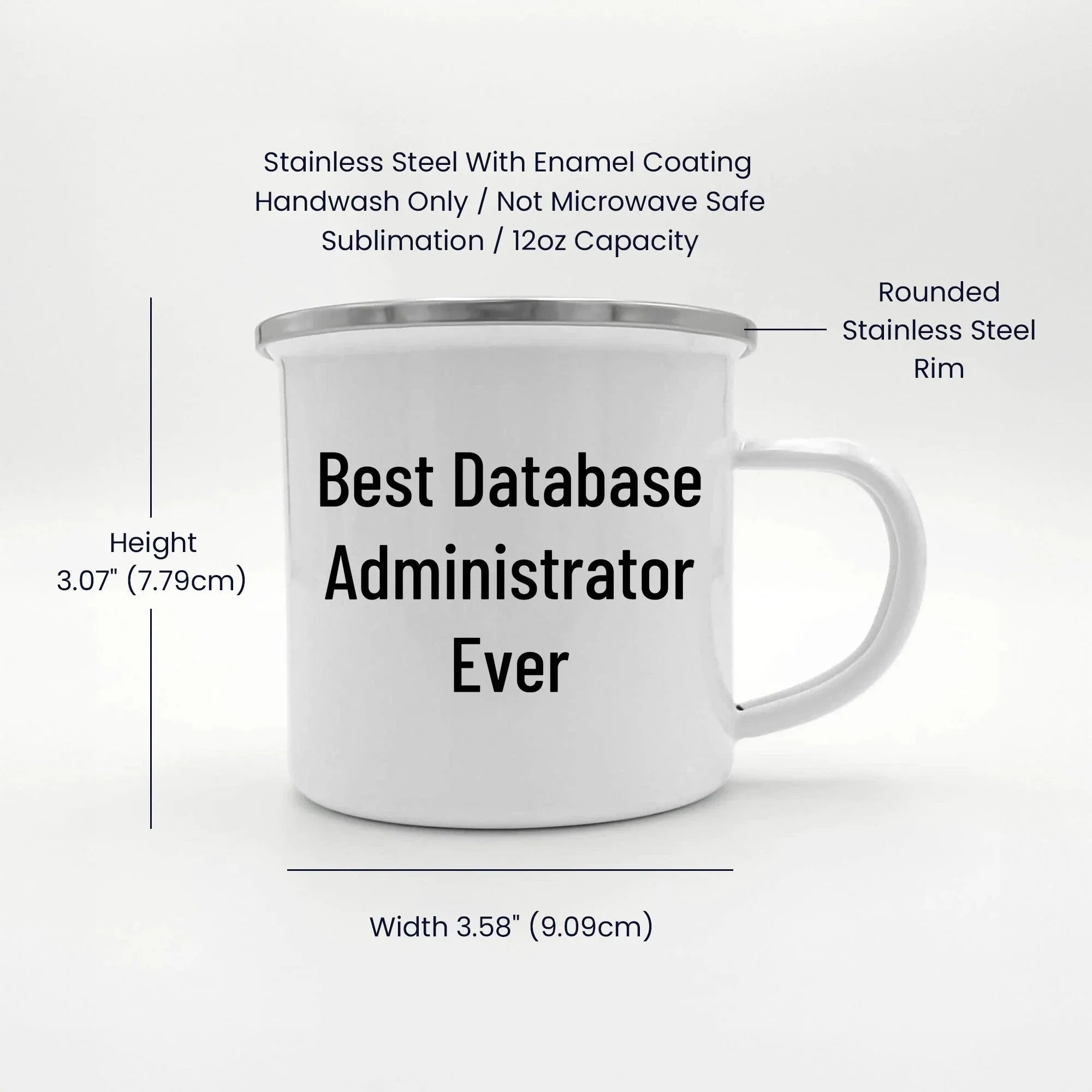 Funny Gifts from Friends to Best Database Administrator Ever, 'I'm Not a Morning Person', Camping Mug for Graduation Unique Gifts