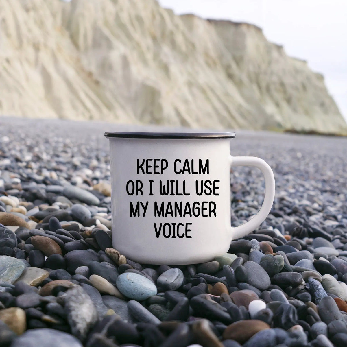 Manager Camping Mug Keep Calm Or I Will Use My Manager Voice Graduation Gift