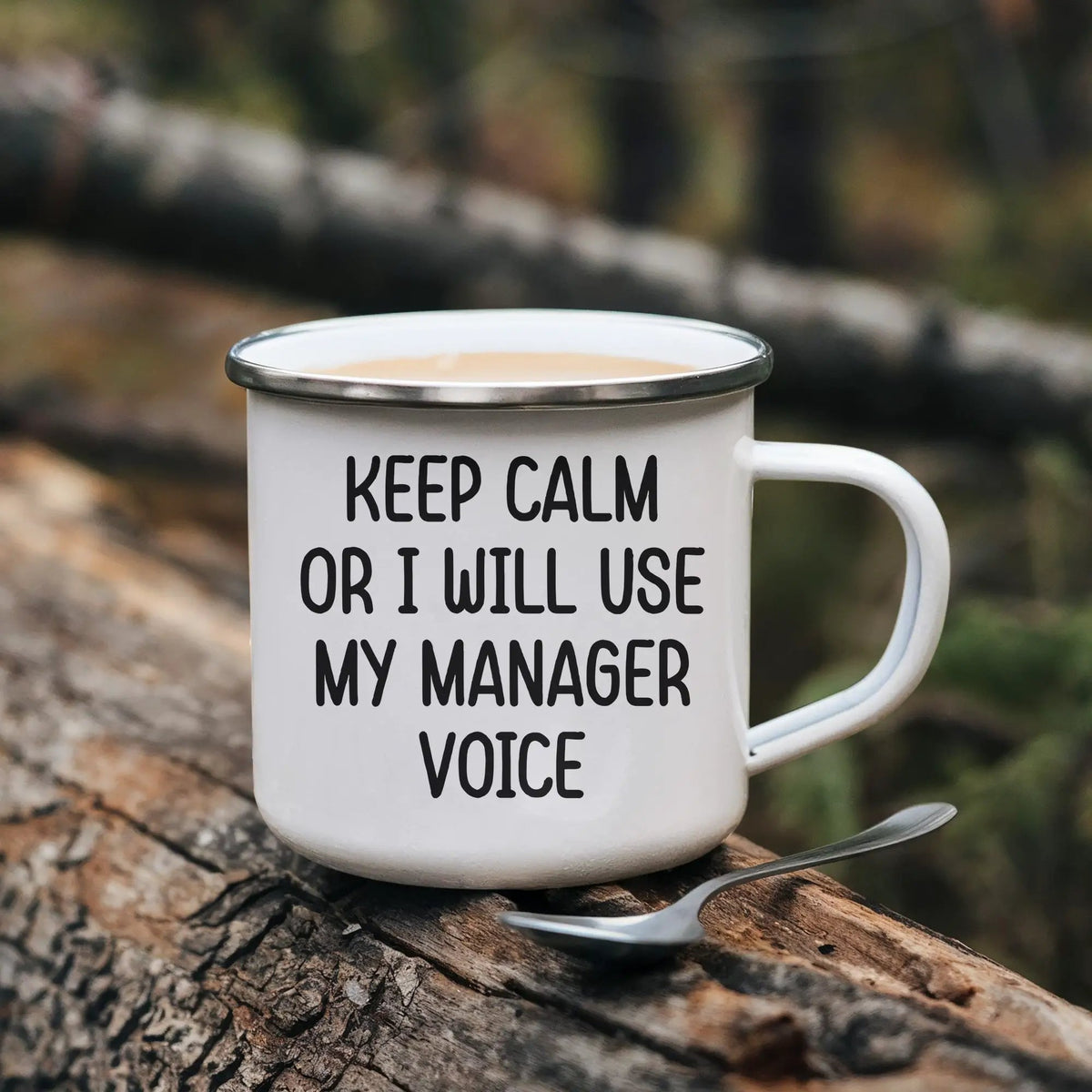 Manager Camping Mug Keep Calm Or I Will Use My Manager Voice Graduation Gift