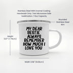 Bestie Camping Mug Always Remember How Much I Love You Graduation Gift