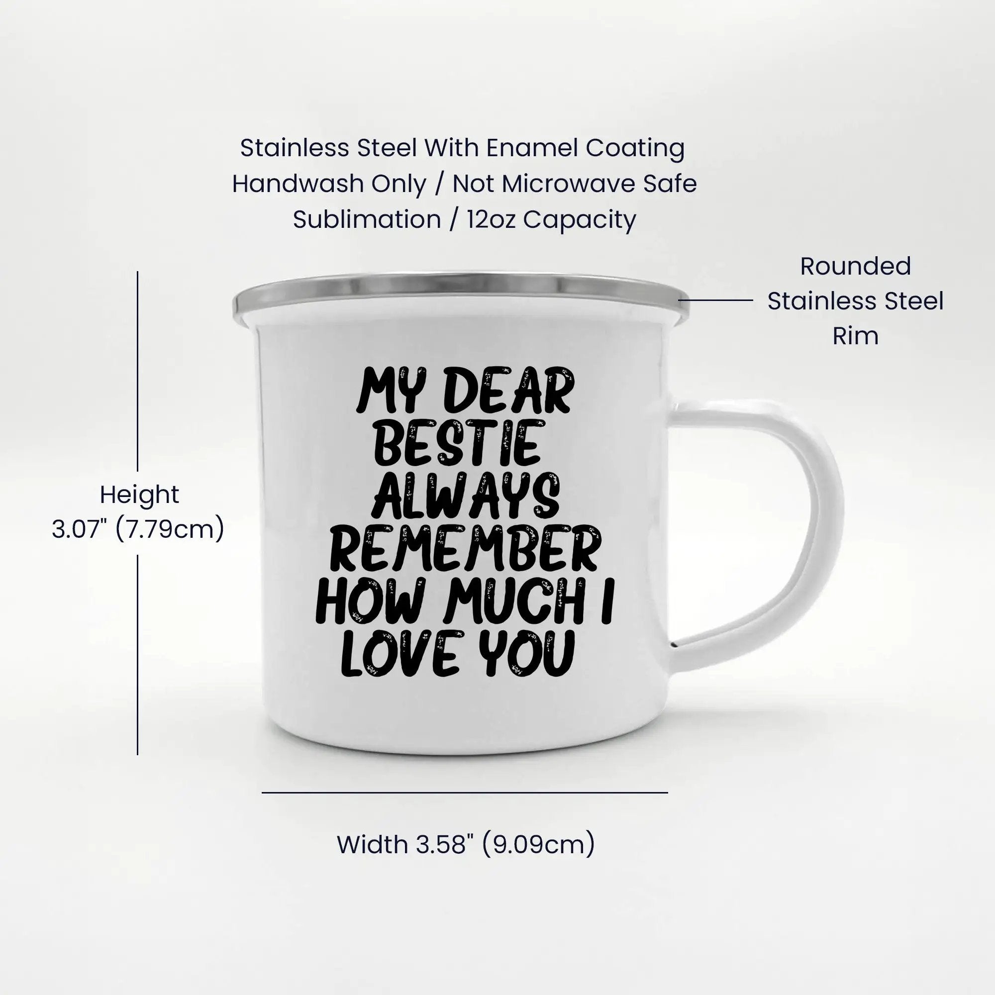 Bestie Camping Mug Always Remember How Much I Love You Graduation Gift