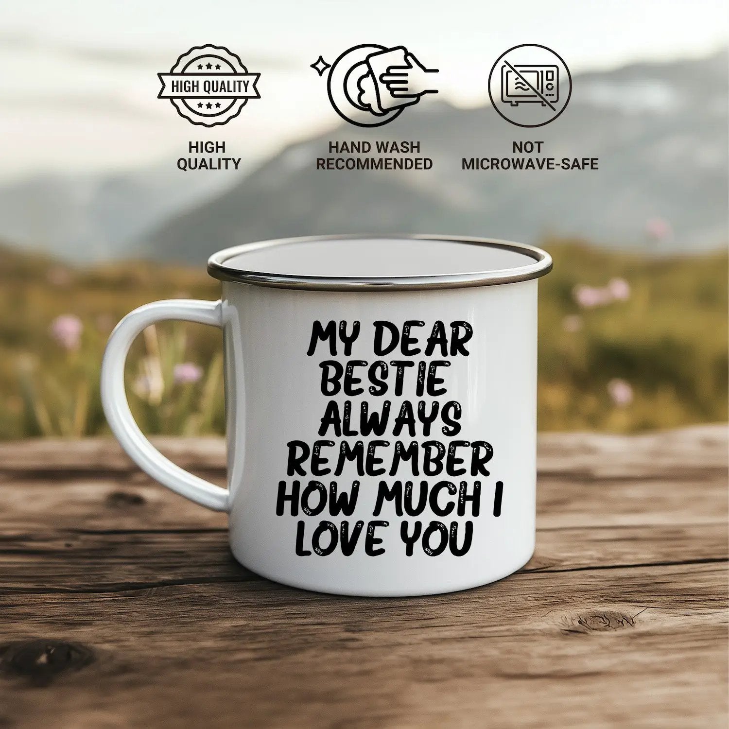 Bestie Camping Mug Always Remember How Much I Love You Graduation Gift