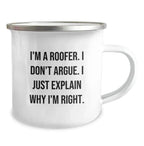 Funny Roofer Gifts from Men to Friends with Unique Christmas Unique Gifts for Roofer Camping Mug - Mallard Moon