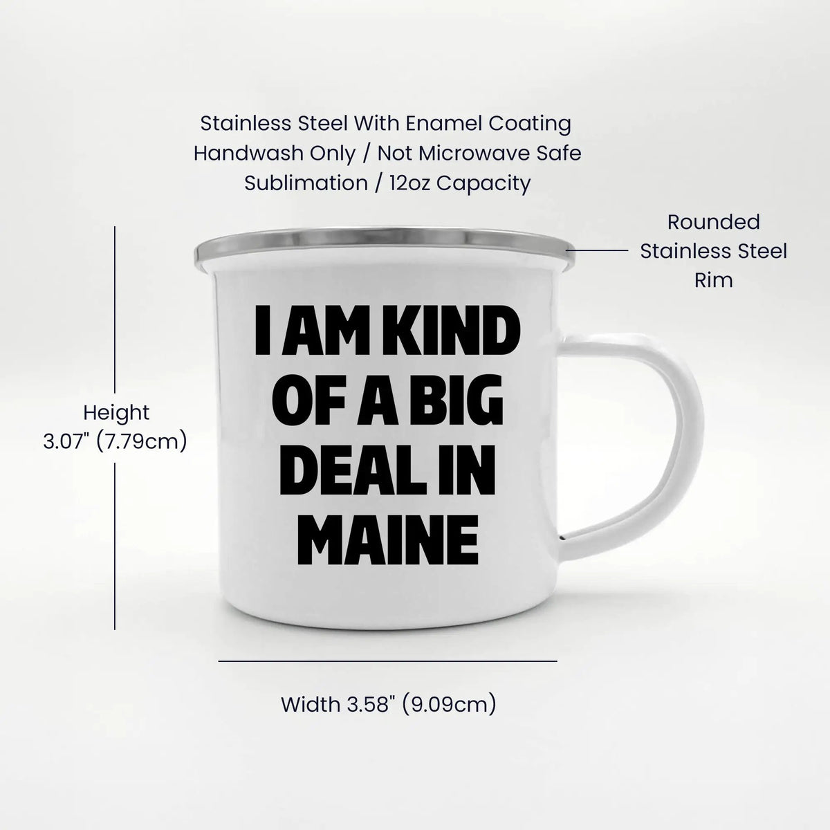 Maine Fan Camping Mug I Am Kind Of A Big Deal In Maine Graduation Gift
