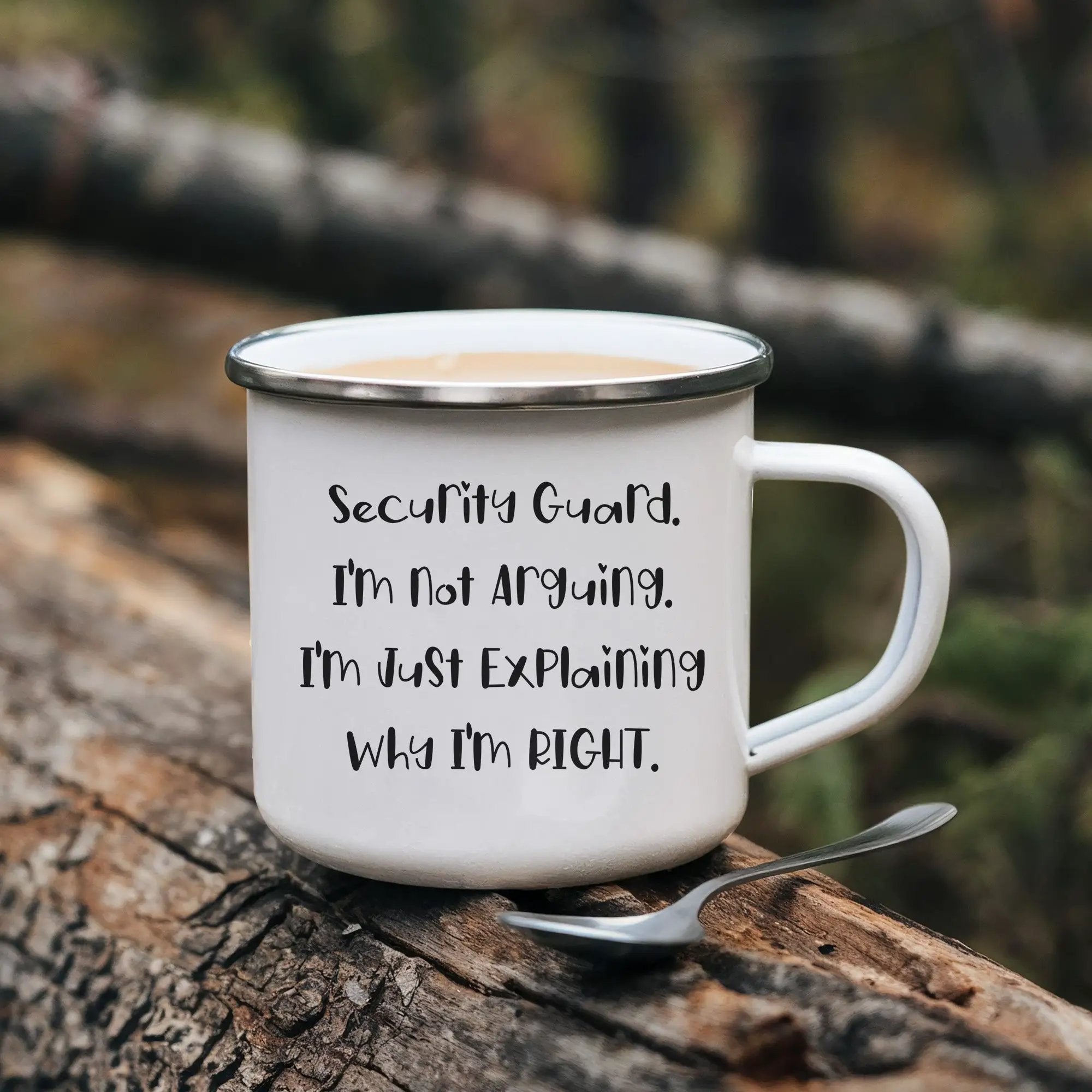 Security Guard Camping Mug Im Not Arguing Why Im Right Graduation Gift