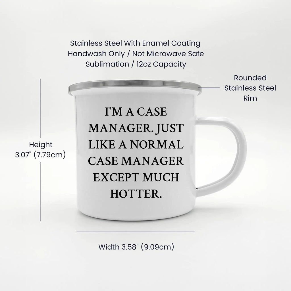 Case Manager Camping Mug I'm A Case Manager Except Much Hotter Graduation Gift