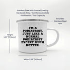 Cheerful Podiatrist Camping Mug With Insulated Stainless Steel Keeps Coffee Hot