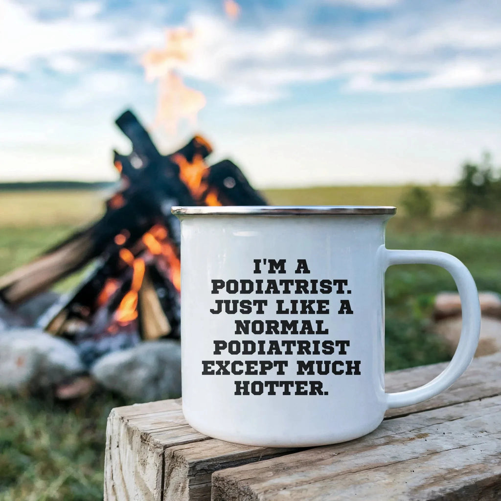 Cheerful Podiatrist Camping Mug With Insulated Stainless Steel Keeps Coffee Hot